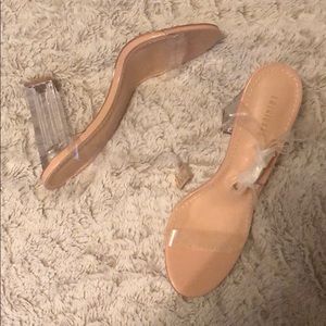 Fashion nova clear heels